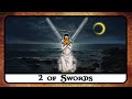2 of swords tarot card meaning  reversed secrets history 