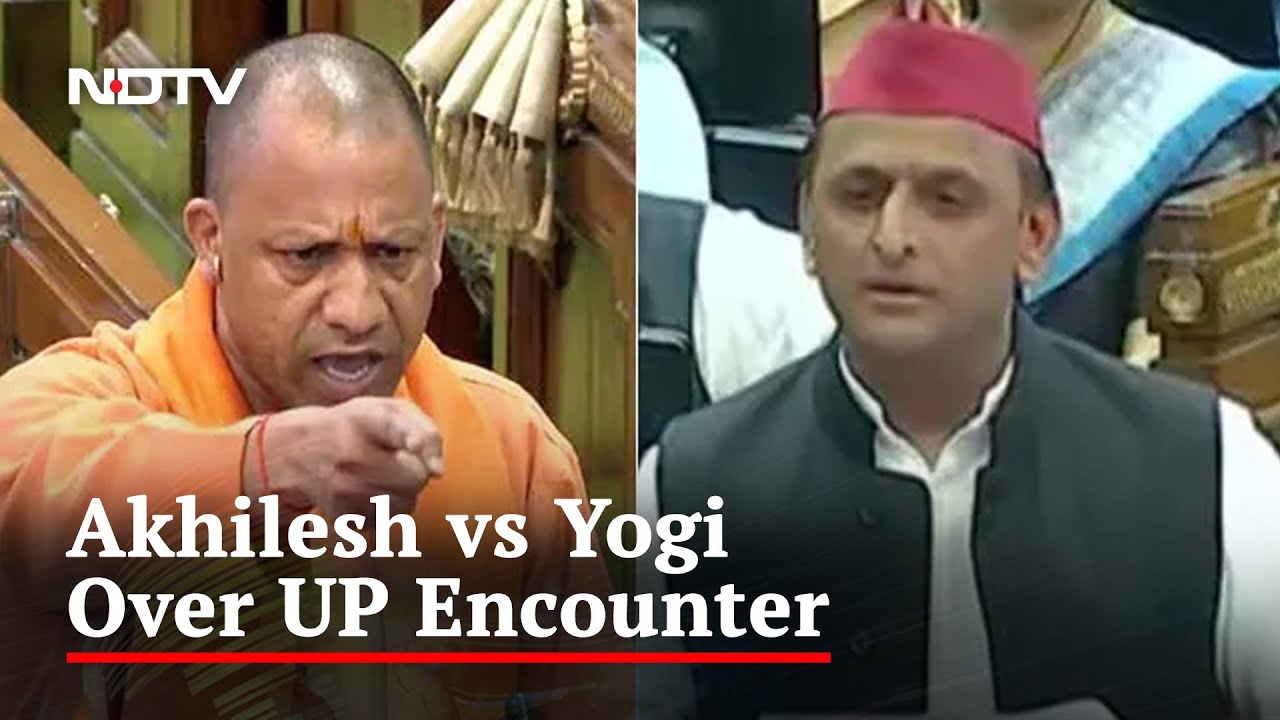 Akhilesh Yadav vs Yogi Adityanath In Assembly Over UP Encounter (Aired ...