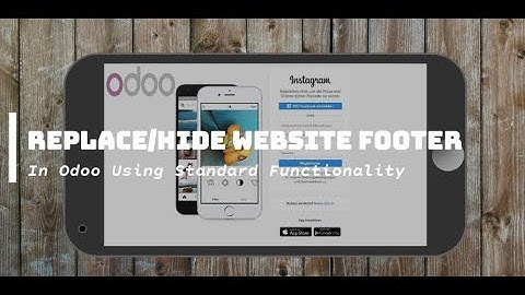 Replace/Hide Website Footer  Using Odoo Standard Functionality