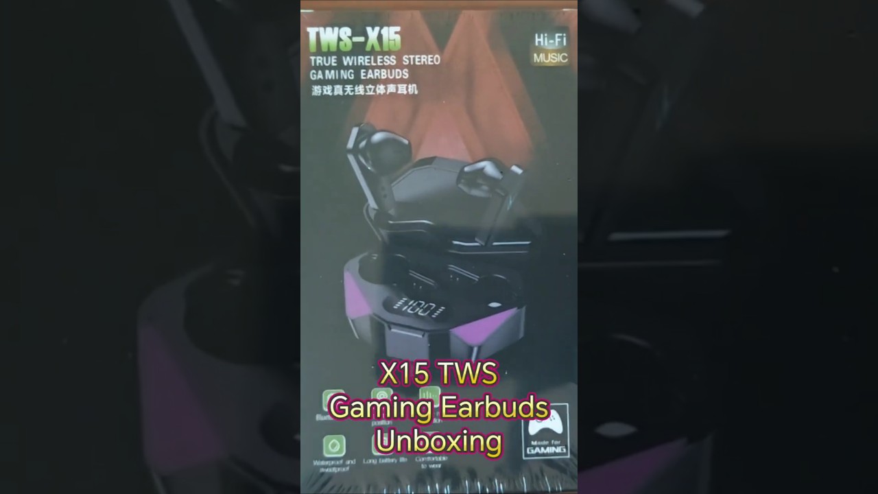 X15 TWS Gaming Earbuds – First Look & Unboxing 🎮 - YouTube