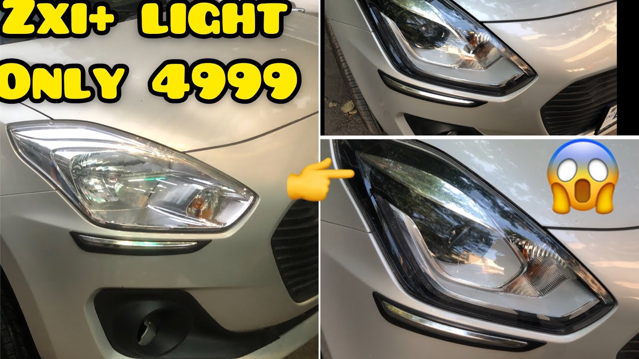 SWIFT 2020 TOP MODEL HEADLIGHT INSTALLED | Bumble Bee Project #2  | 4999 | SWIFT ZXI+ Lights | Swift