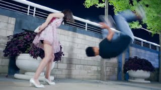 Hooligan molested drunk girl but didn't know she was a kung fu master!