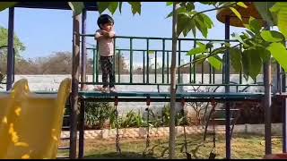 Kids Playing Slide and Swing | Shorts | Funny Kids Videos | Cute Very Funny | YouTube Shorts