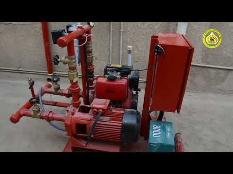 نصب منظومات اطفاء الحرائق في قطاع الحسينية والمراكز التابعة له