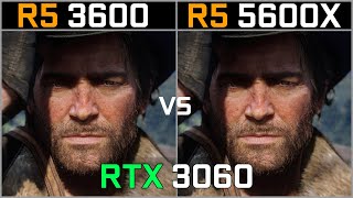 R5 3600 vs R5 5600x On RTX 3060 12gb | Test in 10 Games | 1080p