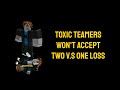 Toxic Teamers Manage To Lose a 2v1 and Won't Accept It Then Rage Quit | Roblox YBA