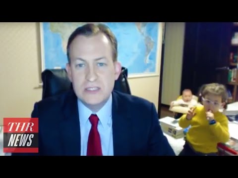 A Full Play-By-Play of Toddler Crashing Father's BBC News Interview | THR News