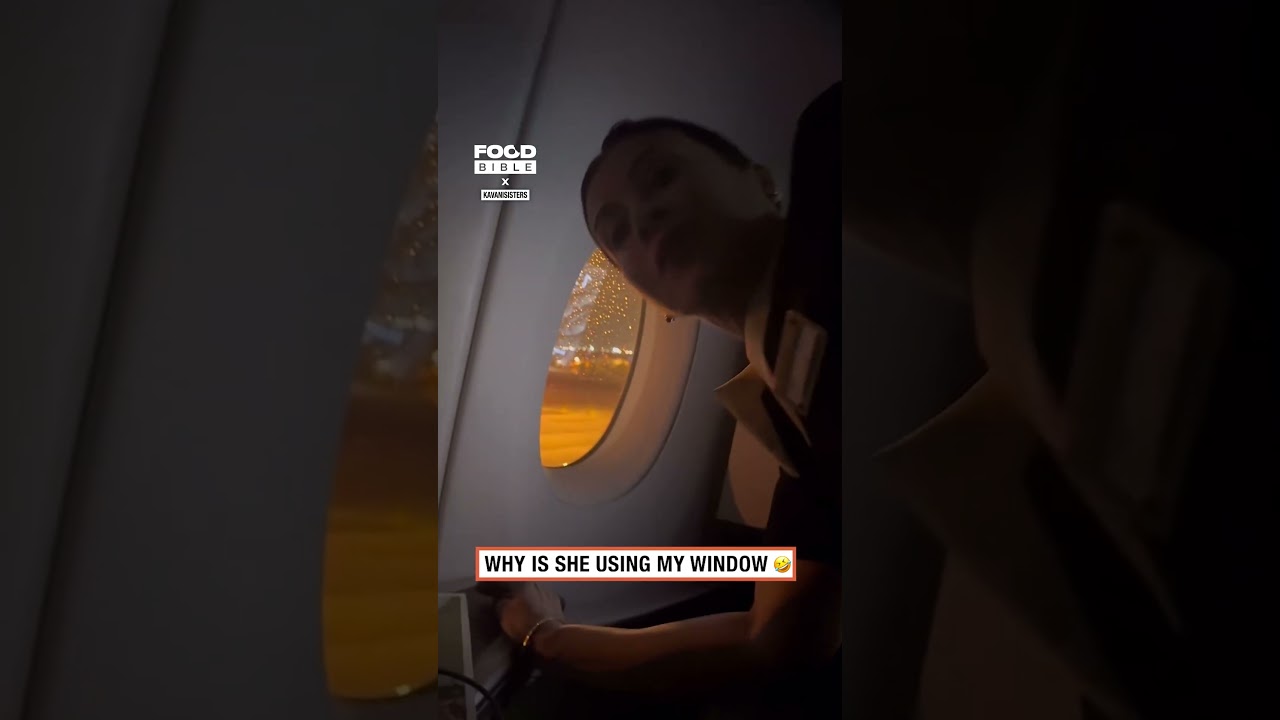 POV: Your mum is the flight attendant 🛩️😂        🎥: Instagram / kavanisisters