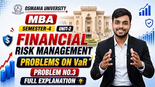 Problems on VaR Explained 🔥 | OU MBA Sem-4 Financial Risk Management (FRM) Unit-2