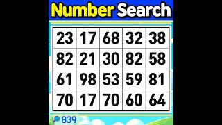 Number Search #839 Someday, the light will shine on you.【Match | brain game | puzzle 】 screenshot 1