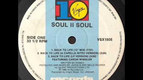 Soul II Soul ‎– Back To Life (12'' Club Mix)