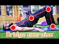 اقوى تمرين لعضلات المؤخرة تمرين البريدج - bridge exercise - تمرين فى السليم 💪