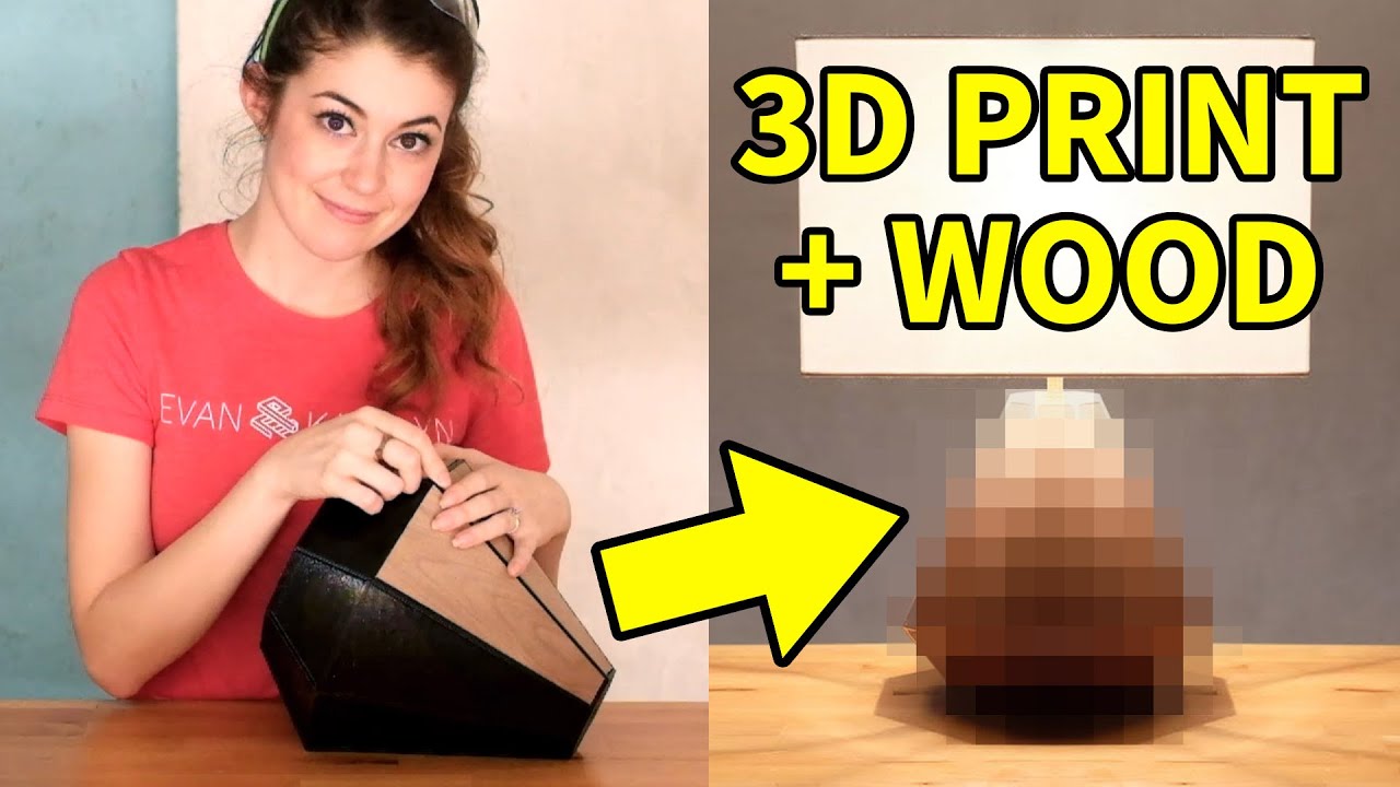 Wonderbaarlijk 3d print & walnut lamp | How to - YouTube ML-27
