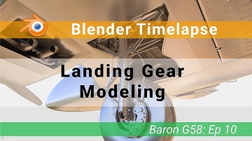 Landing Gear Modeling - Blender Timelapse
