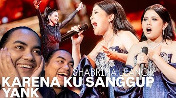 SHABRINA LEANOR FT ANDI RIANTO - KARENA KU SANGGUP (AGNEZ MO) & YANK (WALI) REACTION INDONESIA IDOL
