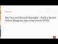 Building a starter online shopping app using oracle apex