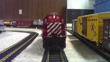 HiDef: USA Trains SD40-2 with Phoenix Sound - Blizzard 2010 - Feb 6 2010