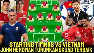 VIETNAM MUST BE ON ALERT! Here Is the Starting Lineup for the National Team vs. Vietnam, John Her...