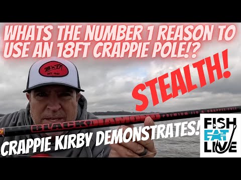 Crappie Kirby demonstrates the NEW 18 foot Crappie Rod by B'n'M Fish Eat  Live - YouTube
