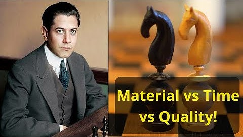 Material vs Time vs Quality | Chess Endgame Lessons | Capablanca vs Tartakower | Best Chess Endgames