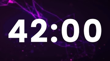 42 Minute Timer - 2520 Seconds Timer - Countdown -  Clean And Simple [ELECTRIC]