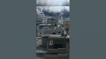 Thumbnail of Video shows Israeli strikes hit residential building in Gaza | AJ #shorts