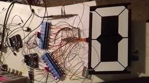 Relays controlling an AlfaZeta 7-segment display (part 2)