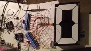 Relays controlling an AlfaZeta 7-segment display (part 2)