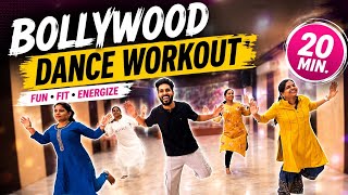 20Min Nonstop Bollywood Dance Workout l For Beginners l Zumba l Anubhav institute l Burn Calories 
