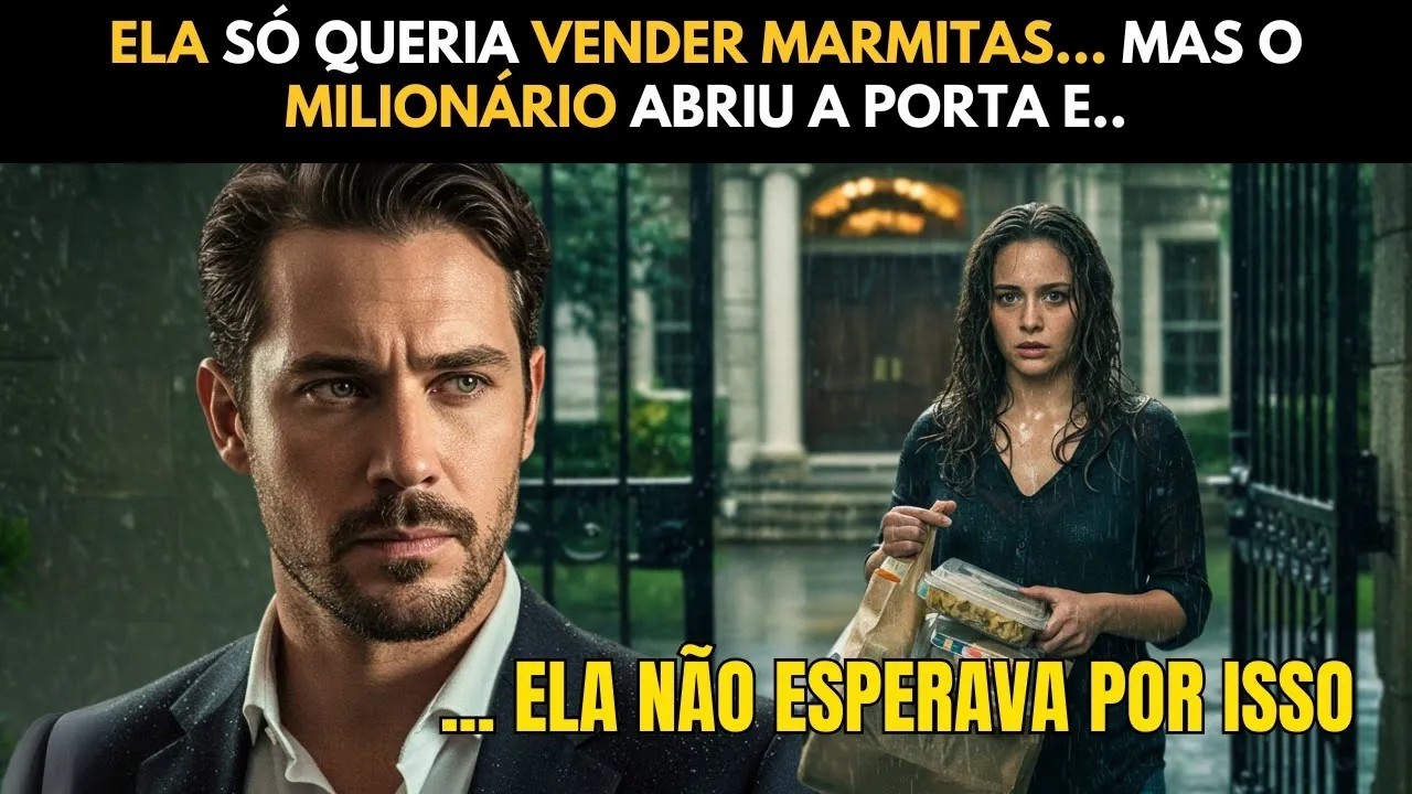 ELA SÓ QUERIA VENDER MARMITAS... MAS O MILIONÁRIO ABRIU A PORTA E...