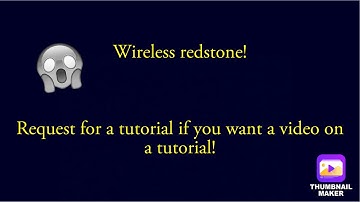 Wireless redstone in minecraft! (Command blocks)