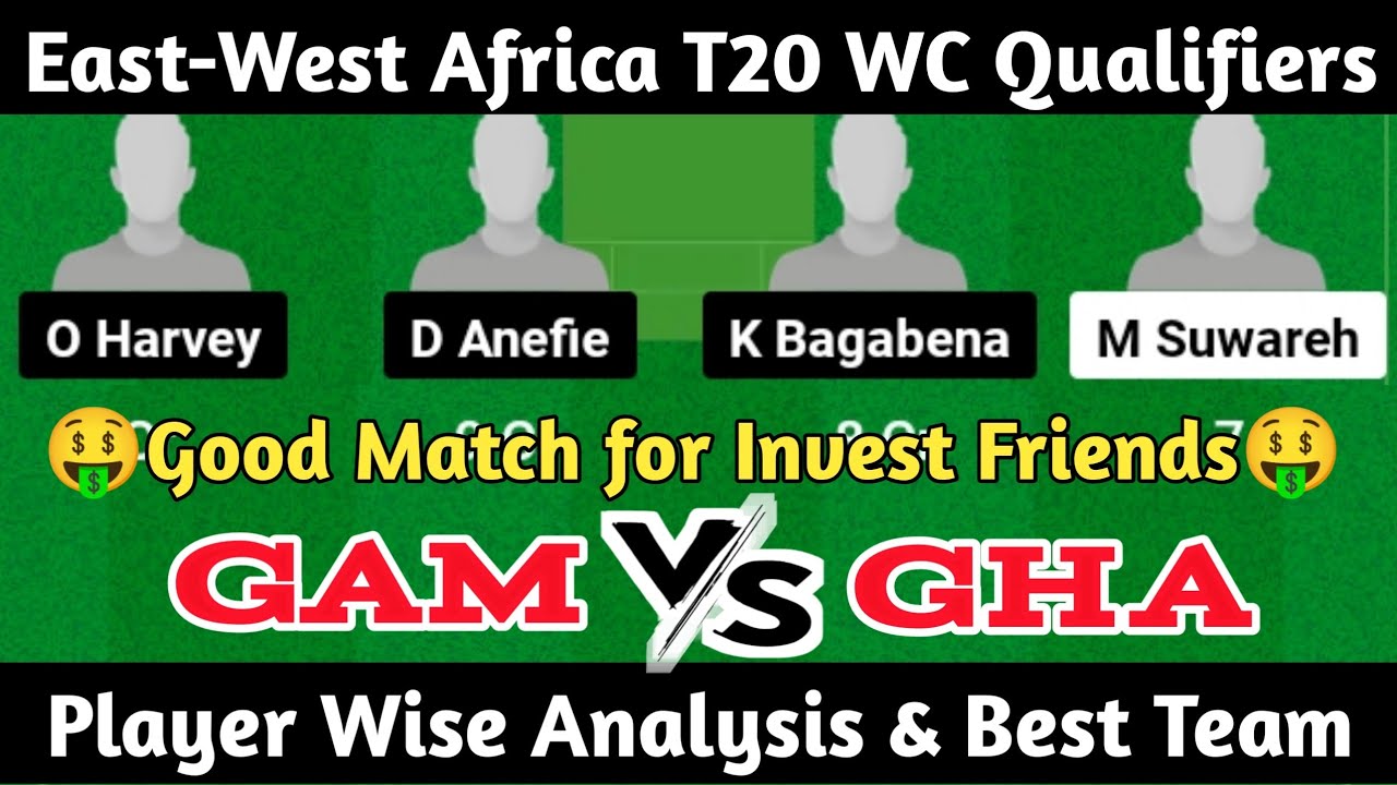 GAM vs GHA Dream11 Prediction GAM vs GHA Dream11 Team gam vs gha