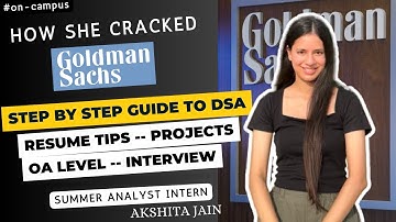 🔥Goldman Sachs Interview Experience  ft. @AkshitaJain1503 || Complete DSA Strategy 🙂‍↔️