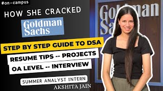 🔥Goldman Sachs Interview Experience  ft. @AkshitaJain1503 || Complete DSA Strategy 🙂‍↔️