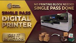 This Printer Prints in Single Pass! l High Speed Single Pass Digital Printer for Corrugated Boxes
