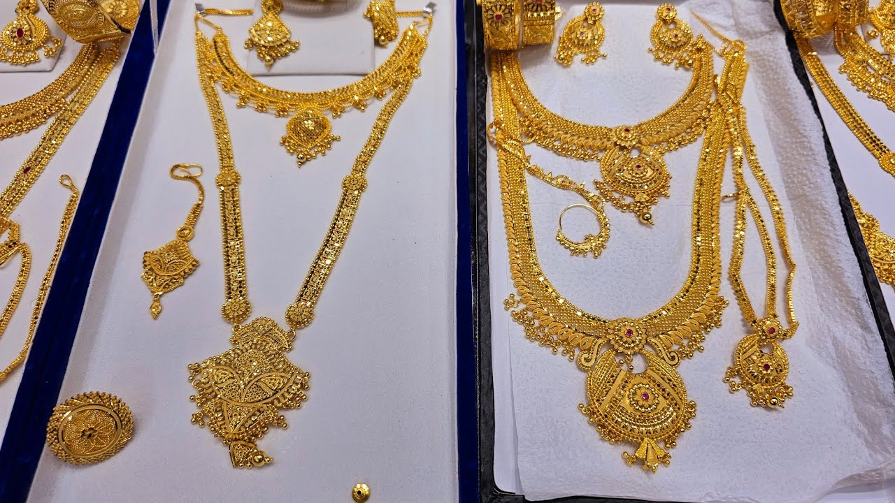 গোল্ডের মত দেখতে গোল্ড পলিশ জুয়েলারি কিনুন সিংগেল,ব্রাইডাল নিতে পারবেন||Gold polish jewellery buy. 