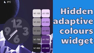 Access the secret adaptive colours Widget in Android 12 (Easter Egg)