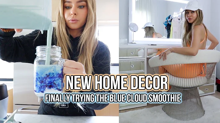 New home decor! Trying the famous cloud smoothie! ...