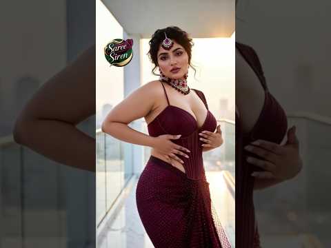 Royal Wine Plum Saree Luxury Terrace Look Rebel Saab Telugu Beat Premium Glam Walk