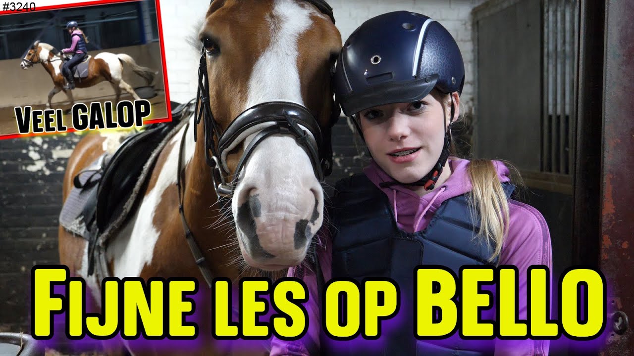 Ik mag op BELLO rijden tijdens de LES bij Manege VOORWEG. Ik ben BENIEUWD hoe het NU ZAL GAAN? #3240