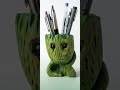 Making the Cutest Groot Pen Stand! 😍 Wooden Art &amp; Craft
