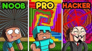 NOOB VS PRO VS HACKER DROPPER CHALLENGE (Minecraft Mini-Games)