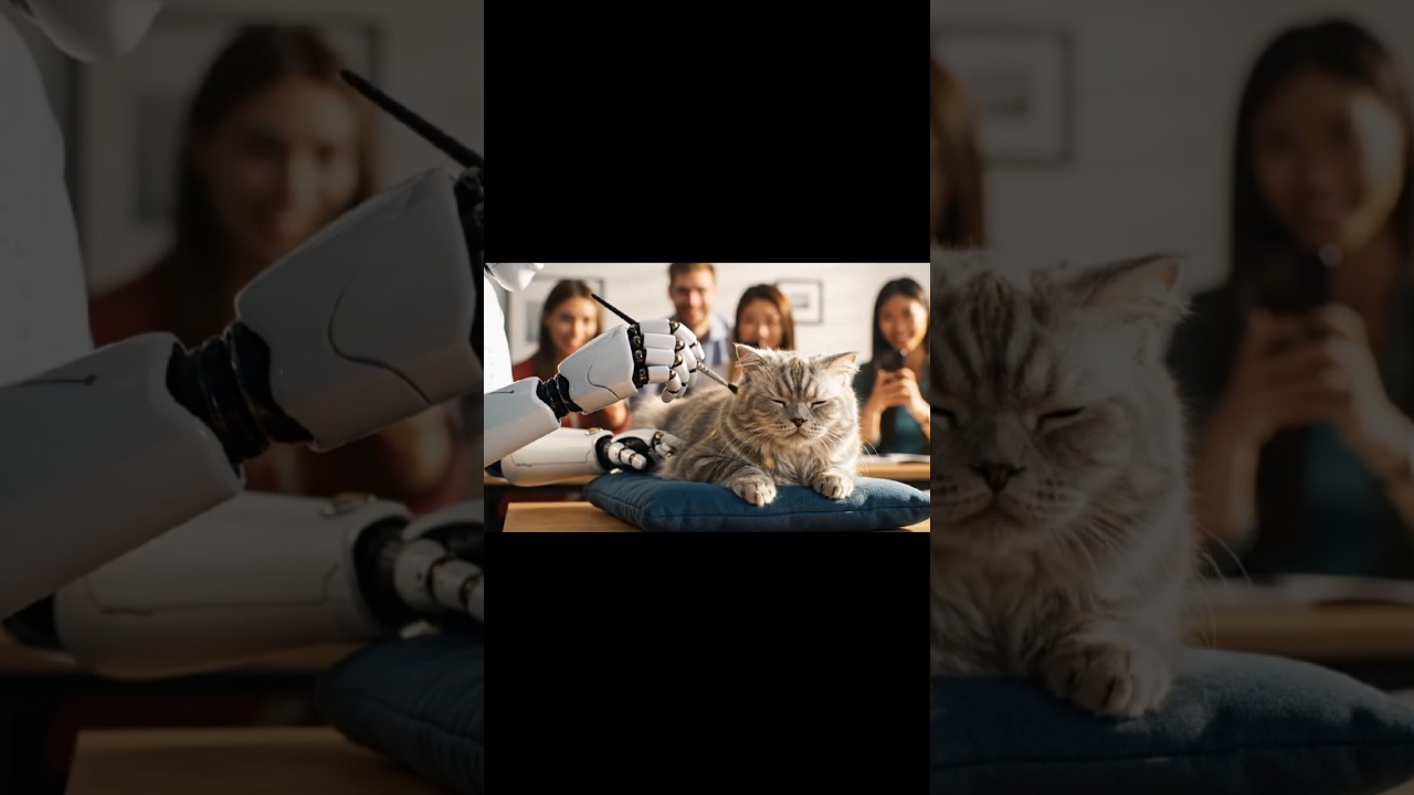 Robot Colors the Office Cat 🎨🤖🐱” 