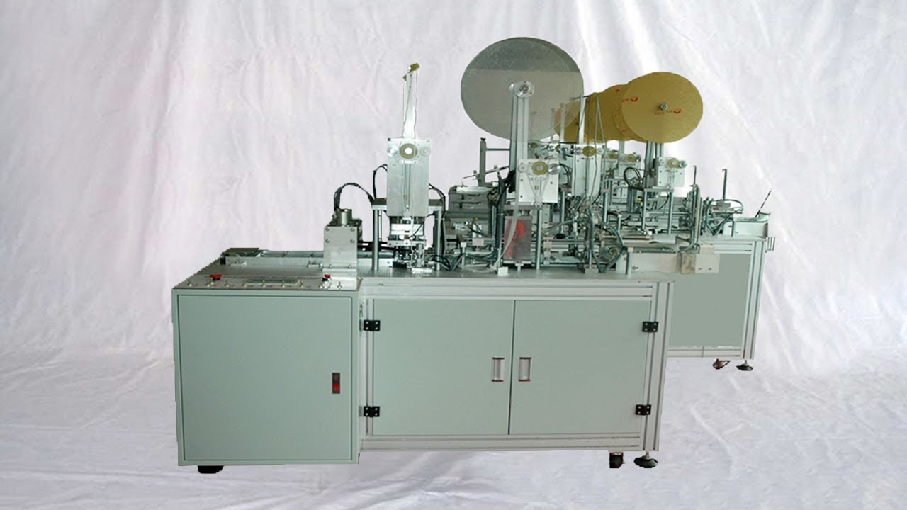 Face masks making line 1+2 Disposable non woven surgical products welding machines de masque facial