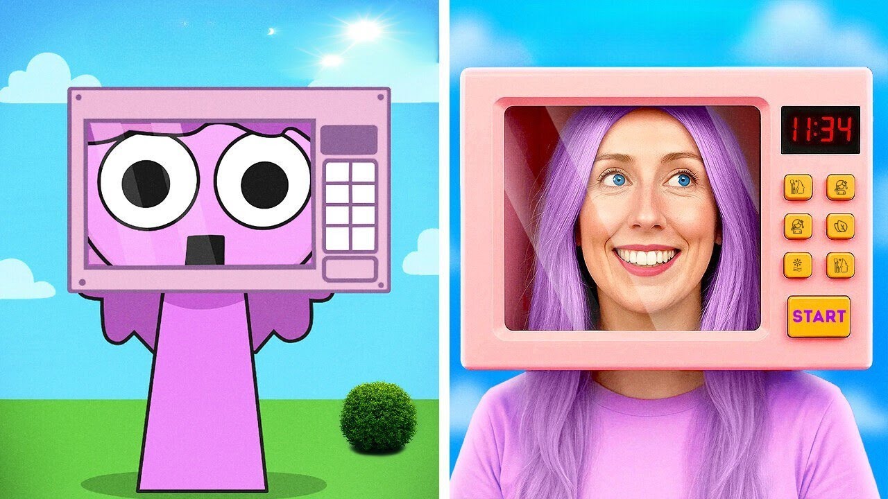 De comum a Sprunki Aqua! 🧊 Desafio épico de transformação DIY