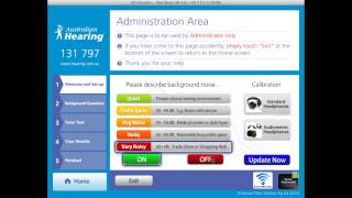 Touchscreen Hearing Check:  Application Admin Area screenshot 4