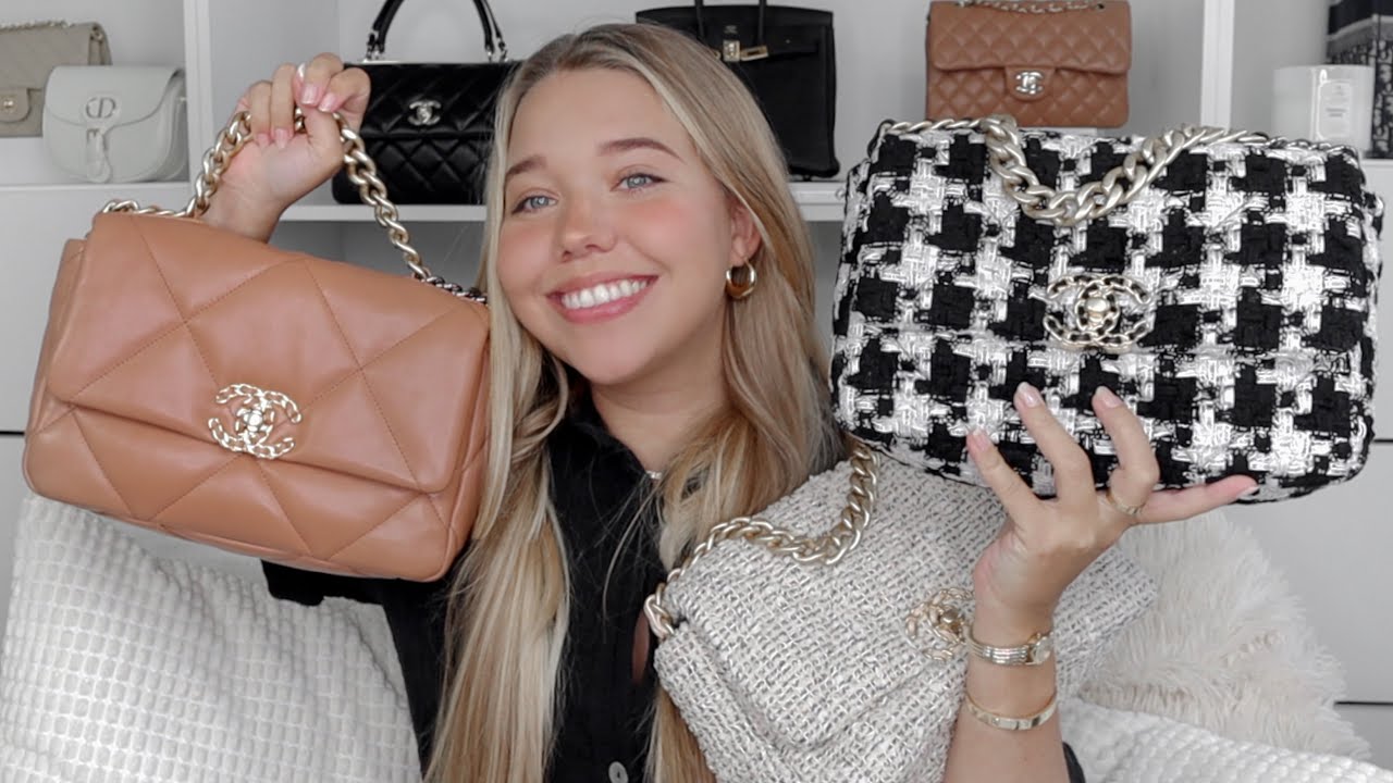 CHANEL 19 BAG REVIEW, OREO, CARAMEL & HOUNDSTOOTH