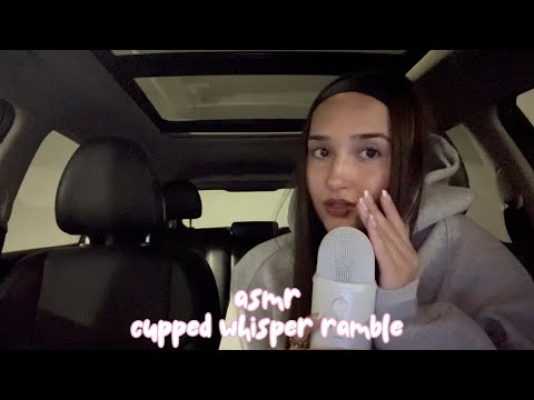 asmr - cupped whispers in my car 