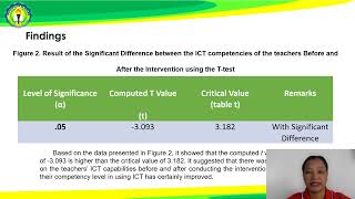 TECHNOLOGICAL ADVANCEMENT: UTILIZATION OF LAC SESSIONS TO ENHANCE THE ICT COMPETENCIES