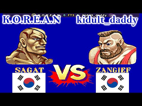 Street Fighter II': Champion Edition - K.O.R.E.A.N vs kidult_daddy FT3